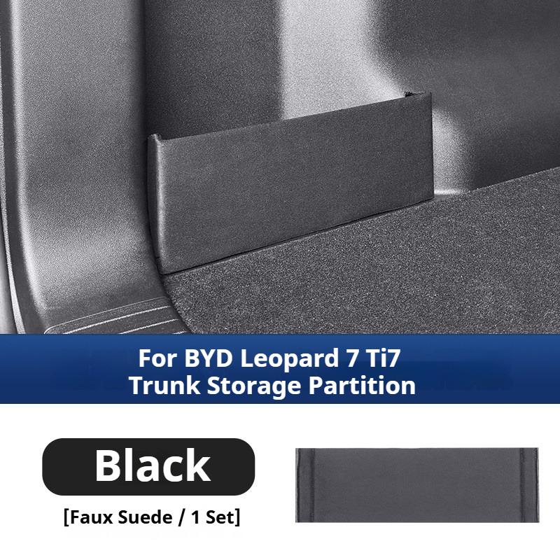 For BYD Leopard 7 Ti7 Car Rear Trunk Partition and Trunk Storage Box Car Storage Cabinet Anti Slip Cargo Organizer Partition
