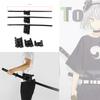 Schwarz/Weiß PU-Leder Katana Schwert Halter Mittelalterlicher Gürtel Holster Halloween Requisiten Anime Cosplay Ritter Samurai Ninja Hüftscheide
