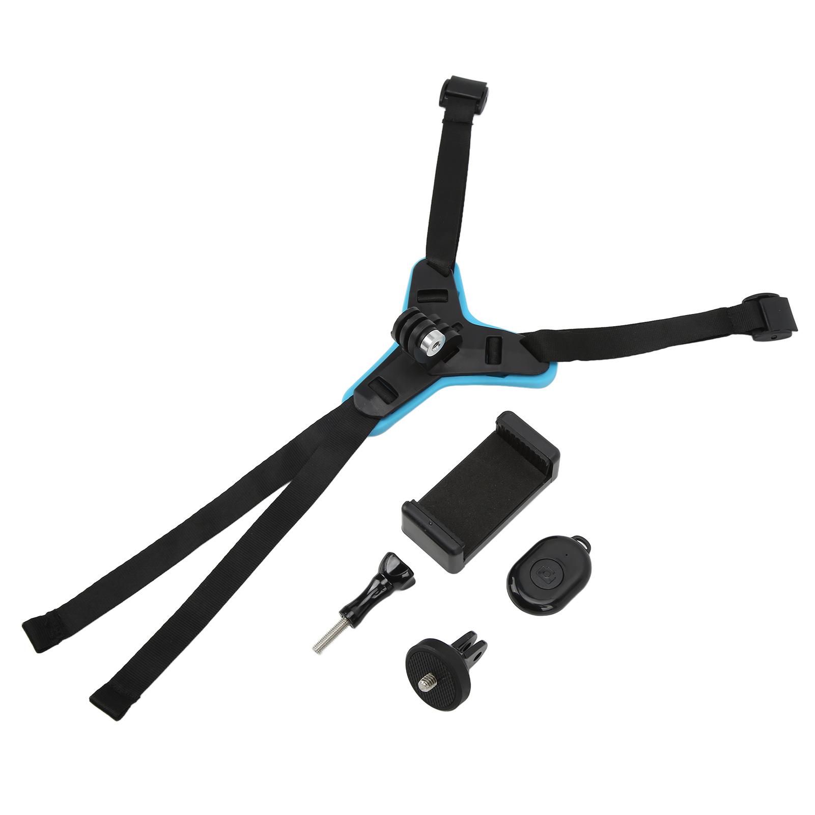 

Противоскользящий передний кронштейн для подбородка мотоциклетного шлема, легкий держатель для подбородка шлема для PhoneBlue синий