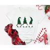 Vintage Santa Gnome Christmas TShirt Xmas Family Tee Harajuku Yk Top Shirts for Women Seagull Christmas Shirts Cotton Tees