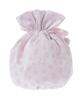 Maison de FLEUR Ribbon Leopard Print Drawstring Pouch, Light Pink, Size F, PouchDrawstring Bag, 08000554600