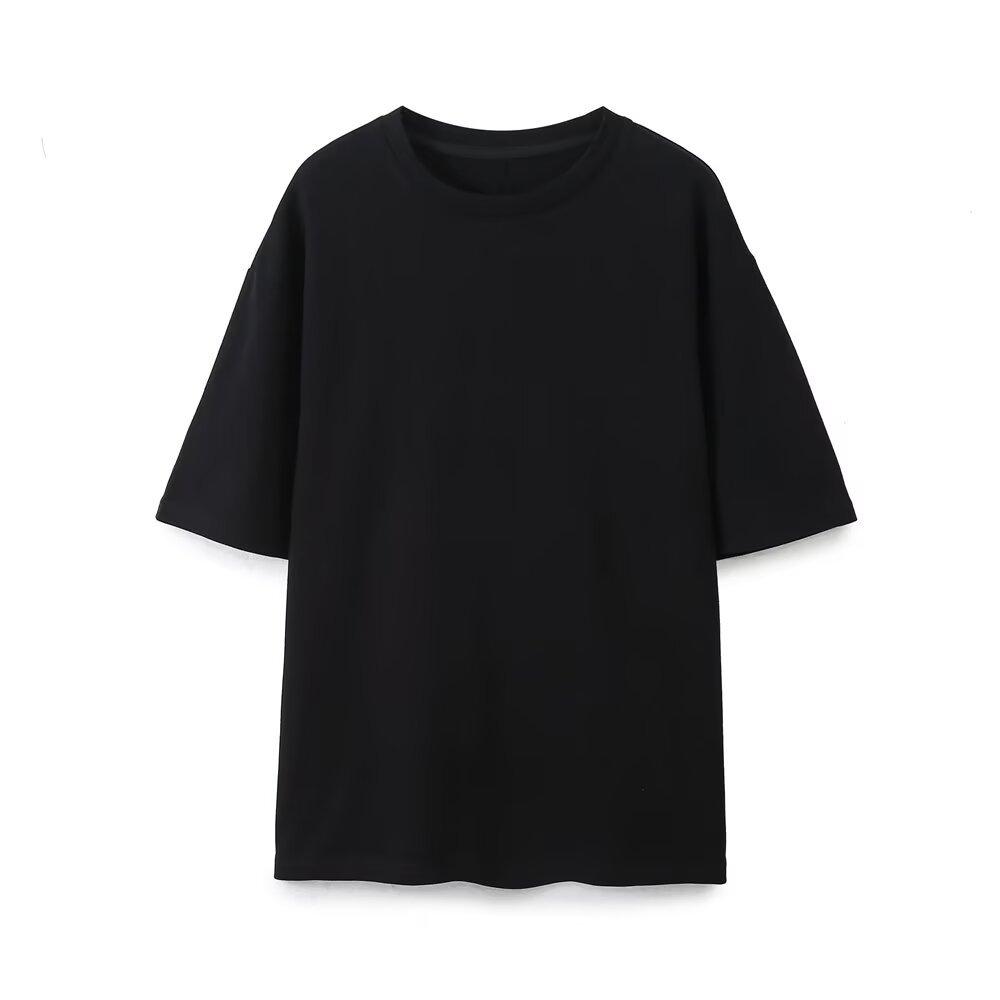European and American style, new women s clothing, foreign style, washed double-sided cloth T-shirt, washed double-sided cloth pants S