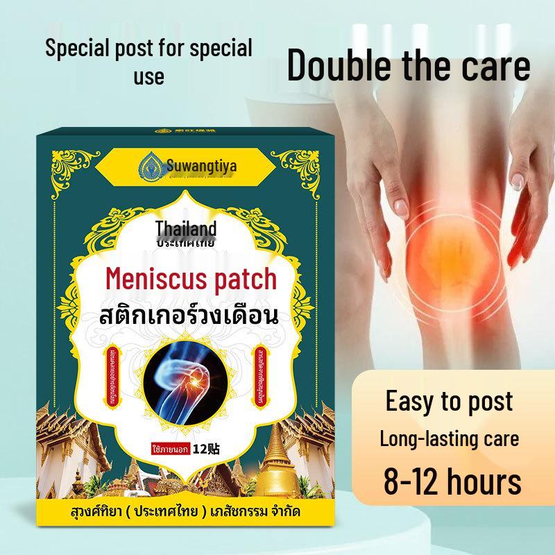 Thailand Knee Joint Pain Relief Patch: Meniscus, Effusion, Synovial, Heat Therapy