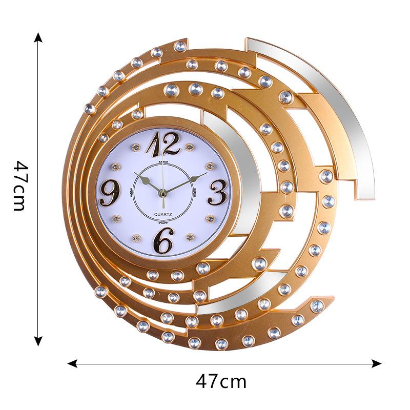 Retro Home Decoration Wall Clock Frame Digital Three-dimensional Design Precise Scanning Quartz Clock Hollow Exquisite Clock