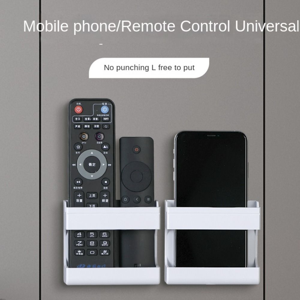 No Punching Required Remote Control Holder Universal Mobile Phone Plug Case New Storage Box