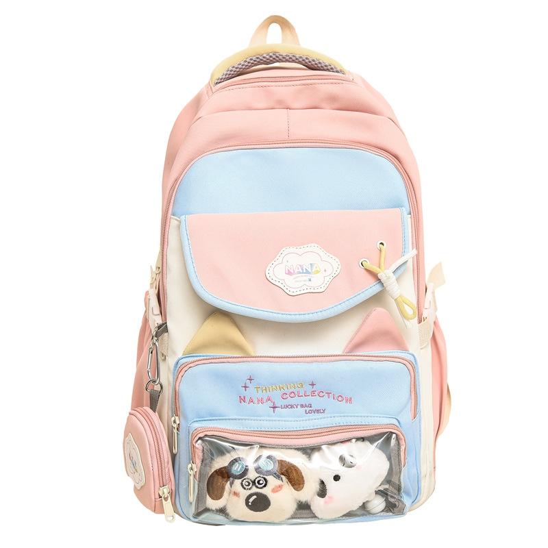Large Capacity Backpack, Sweet and Cute Fashion Backpack, Macaron Color, Small Fresh Backpack.
