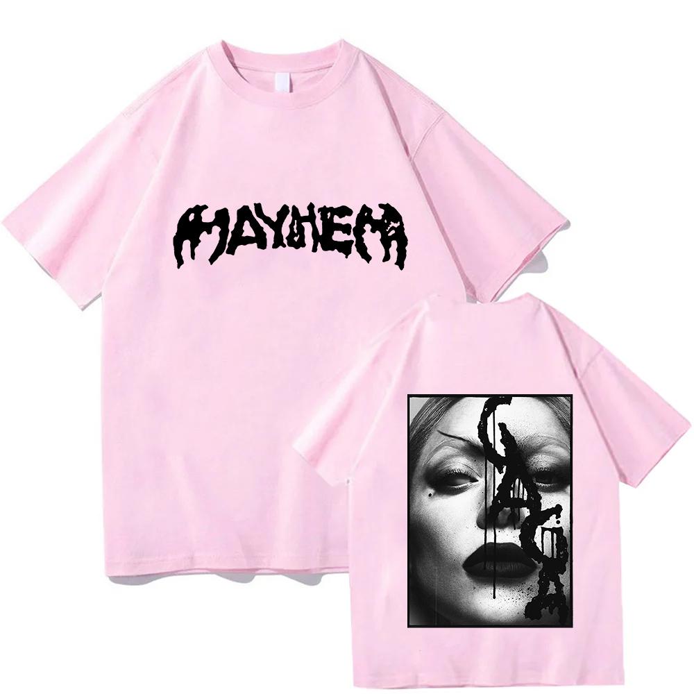

Футболка MAYHEM Ball Tour 2025 2026 Леді Гага Співачка Графічні футболки Модна літня футболка з коротким рукавом Бавовняні жіночі футболки S