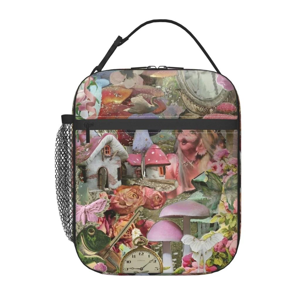 Custom Melanies Martinez Portals Thermal Insulated Lunch Bag for Office Portable Bento Box Thermal Cooler Lunch Boxes