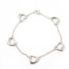 Great TIFFANY&Co. Bracelet Open Heart 5P Silver SV925 Women Used