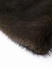 Women's Medium To Long Faux Fur Jacket Women's Collar Warm Fur Coat Brown 2025 New Collection