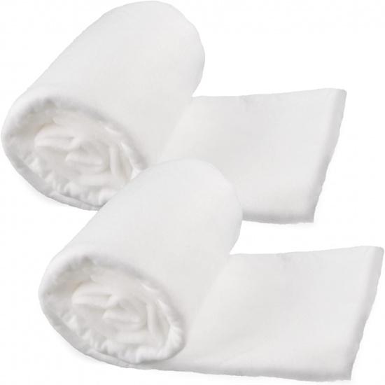 Snow Blankets for Christmas Village, Set of 2 Rolls of 3 Foot X 8 Foot Fake Snow Blanket Roll for Xmas Tree Holiday Winter Decoration
