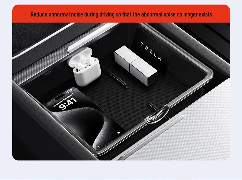 Compatible Storage Organizer for Tesla Center Console: Model Y/3/YL Armrest Accessories