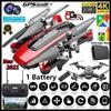 New Quadcopter HJ38 GPS Drone Follow Me WiFi Quadcopter Helicopter 1080P/4K Camera Drone Foldable Altitude Hold RC Drone with Camera HD