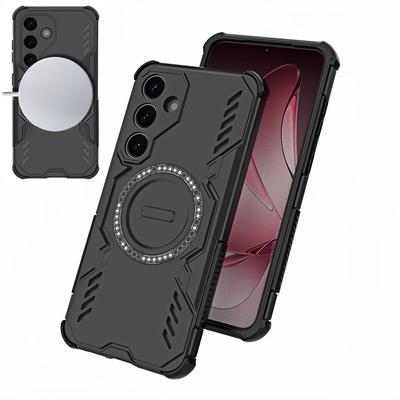 Obrnené nárazuvzdorné magnetické puzdro Pre Samsung Galaxy S25 Plus Ultra Edge Puzdro na bezdrôtové nabíjanie