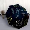 1 pièce Chiens Petit Parapluie à Ouverture/Fermeture Automatique Parapluie Pliant Compact, Parapluie Portable Toutes Saisons pour Femmes/Hommes F1124296