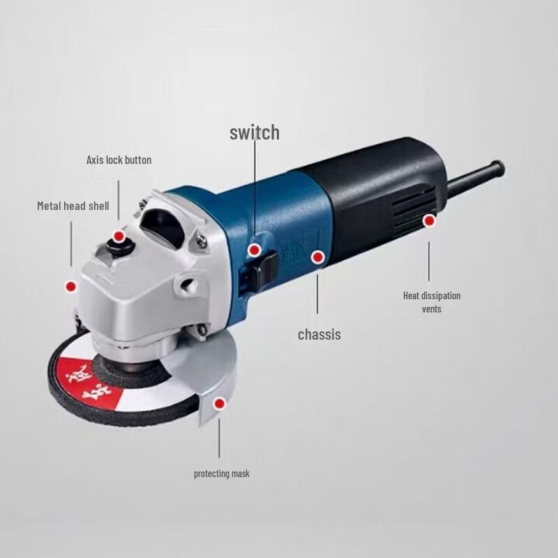 Dongcheng WSM710-100 Angle Grinder CN plug (adapter included)