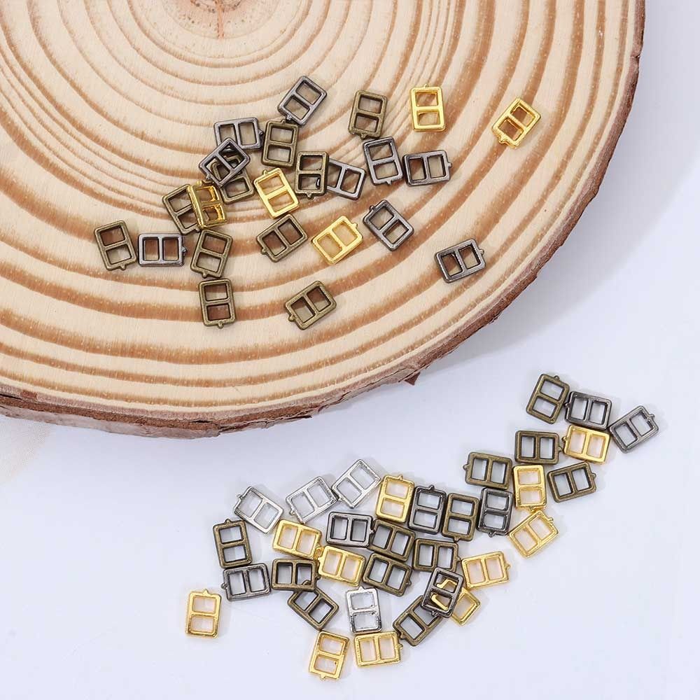 4 Colors Mini Ultra-small Belt Buttons Tri-glide Buckle Diy Dolls Buckles Doll Bags Accessories