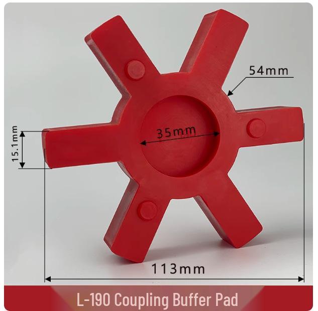 L-Shaped Hexagonal Rubber Shock Absorber Pad