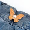 Strong Metal Waist Clip Pants Tighteners No-Sewing Butterfly Flower Buttons Pins Adjustable Snug Fit Jeans Accessory Buckle Extender for Loose Skirts