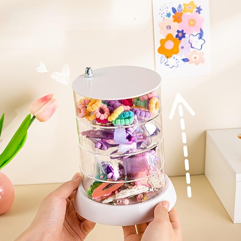 360° Drehbarer Make-up-Organizer - Transparent, Mehrschichtige Aufbewahrung für Kosmetik, Haarschmuck & Schmuck - Einfache Montage