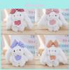 Cute Rabbit Plush Keyring With Pp Cotton Filling For Bag Decoration