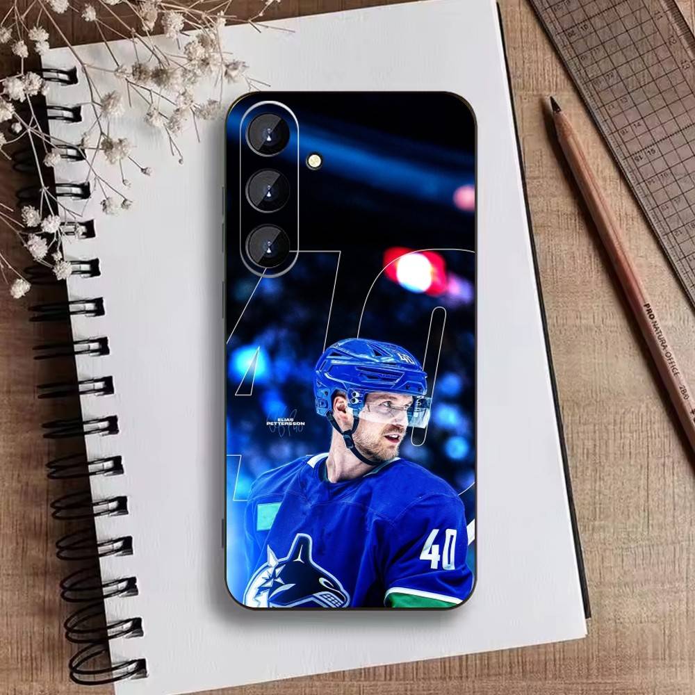 Quinn Hughes-Hockey Phone Case For Samsung Galaxy A73,21,22,32,71,53,52,51,80,5G Soft Black Cover
