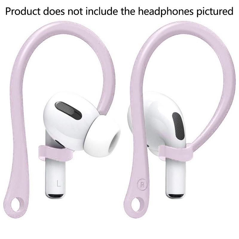 1Pair Anti-Lost Earhook Eartips Secure Fit Silicone Wireless Earphone Protective Accessories Holders For Apple Airpods 1 2 3 Pro