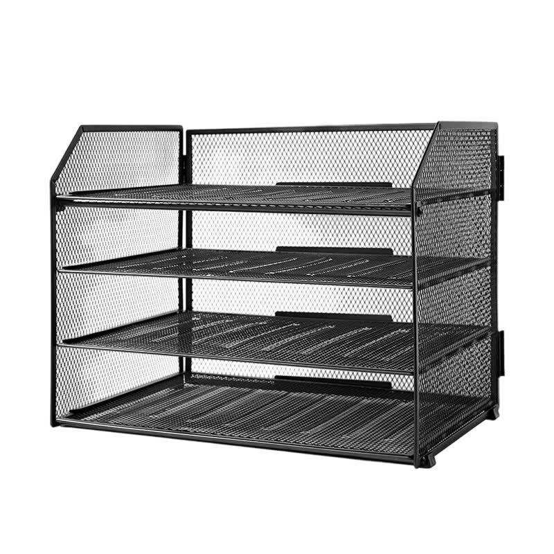 Deli Foldable Metal 4-Tier File Organizer