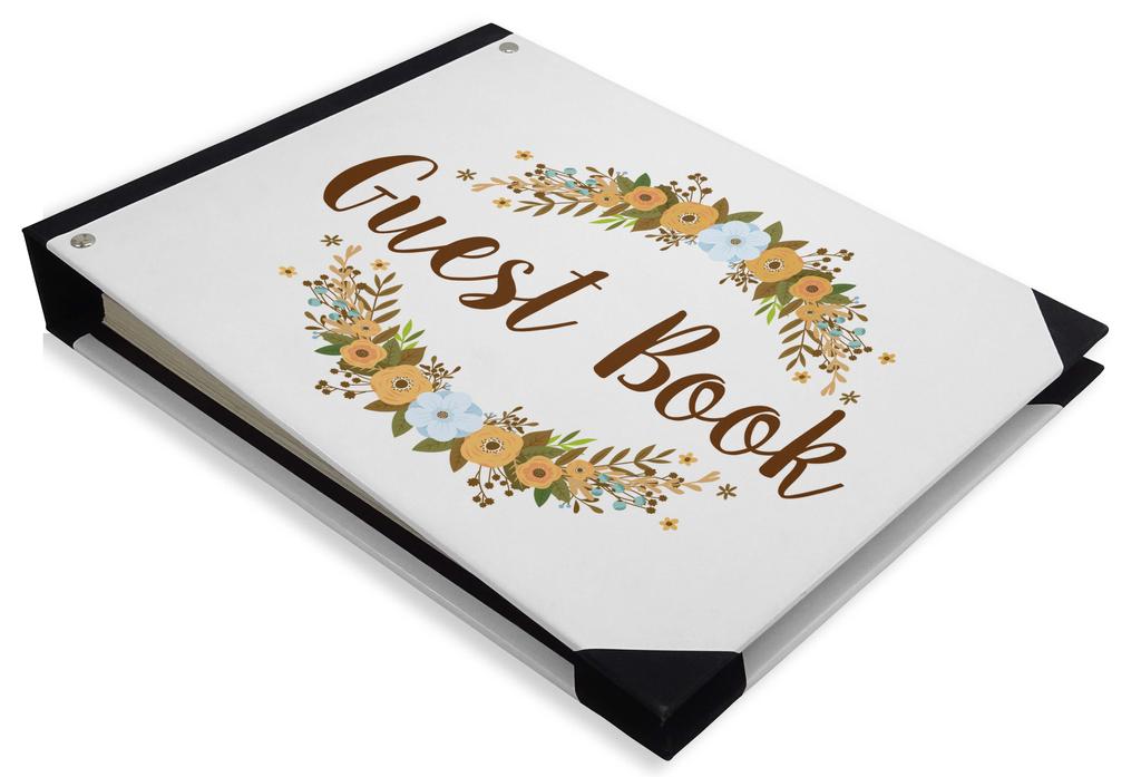 Darling Souvenir Black Blur Light Printed Hardbound Cover Personalized Guestbook For Retirement Party Guest Sign In-9 x 12