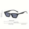 2pcs Vintage Cat Eye Sunglasses Women Square Small Frame Sun Glasses Shades Female Luxury Designer UV400 Driving Eyewear