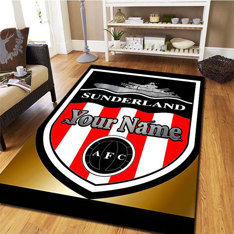 Sunderland futbolo klubo individualaus pavadinimo kilimas svetainei, miegamajam, namų sofos dekoravimui, vaikų žaidimų neslystanti grindų danga