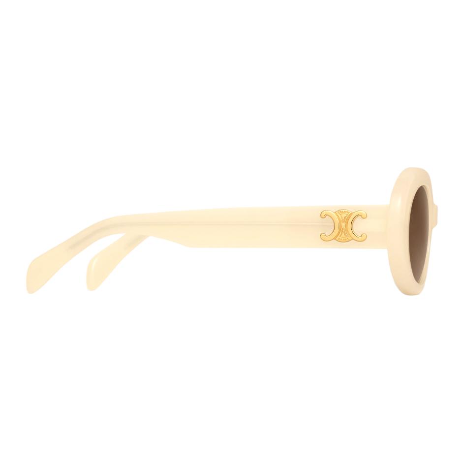 Celine Triomphe Logo Oval Sunglasses Women Sunglasses 40194U