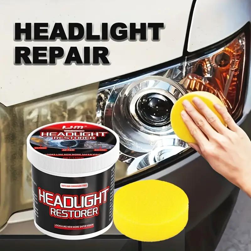 Professioneller Auto-Scheinwerfer-Reparaturaufkleber, Benutzerfreundliches Scheinwerfer-Wartungsset, Repariert oxidierte, vergilbte, beschlagene Autoscheinwerfer
