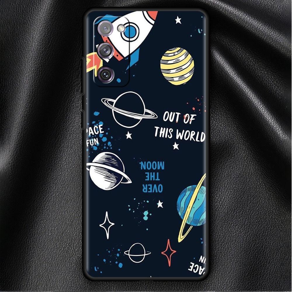 Case For Samsung Galaxy S20 FE S22 Ultra S21 Plus Luxury Soft Phone Case S10 S9 S8 S10e S7 Silicone Funda Space Cool Astronaut