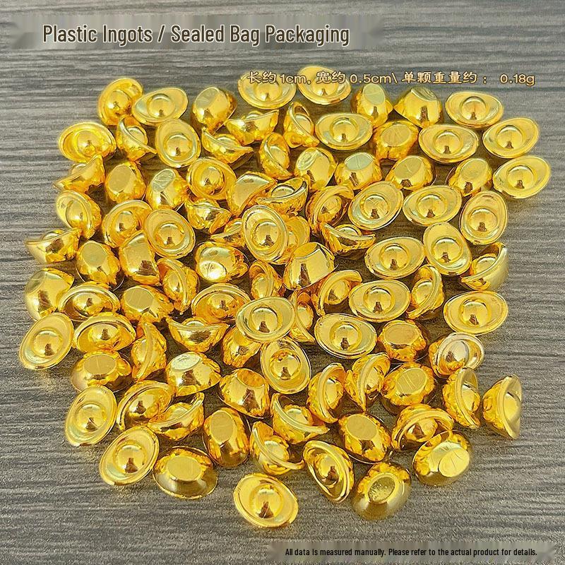 Chinese Style Brass Lucky Gold Ingots Decoration Craft