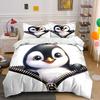 Penguin Emerging from Zipper. Bedding Sets Duvet Cover Sets Duvet Covers Pillowcases(1*Duvet Cover 2*Pillowcases Without Duvet Insert)