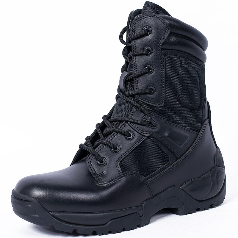 Outdoor Leisure High Top Boots Genuine Leather Breathable Training Shoes Desert Wear-resistant