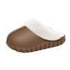 Waterproof Cotton Slippers for Women, Indoor and Outdoor Wear, Non-Slip, Fleece-Lined, Detachable Furry Slippers, Winter Warm Cotton Shoes for Men