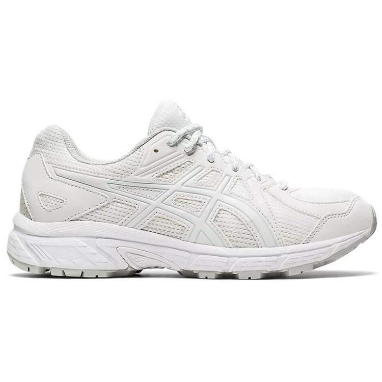 Asics Jog 100 Classic Sports Fabric Synthetic Leather Low Top Running Shoes Women sneaker White 1022A362-100