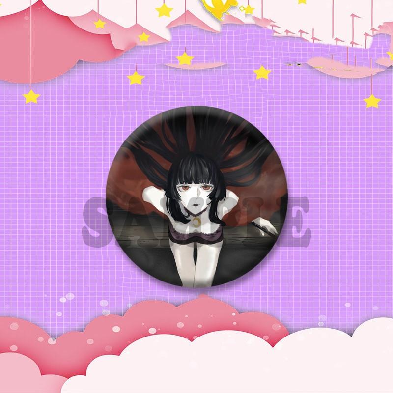 Japanese Manga XxxHolic Can Badge Anime Cartoon Round Cosplay Badge Yuuko Kimihiro Watanuki Brooch on Backpack Accessories Gift