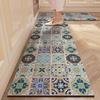 American Flower Tiles Diatom Mud Floor Mat Household Quick-drying Water Absorption Pad Dirt-resistant and Easy-to-clean Anti-slip Pad