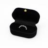 1 Pcs Felt Ring Box Mini Portable Ear Stud Jewelry Box Wedding Ring Pair Box Jewelry Storage Box
