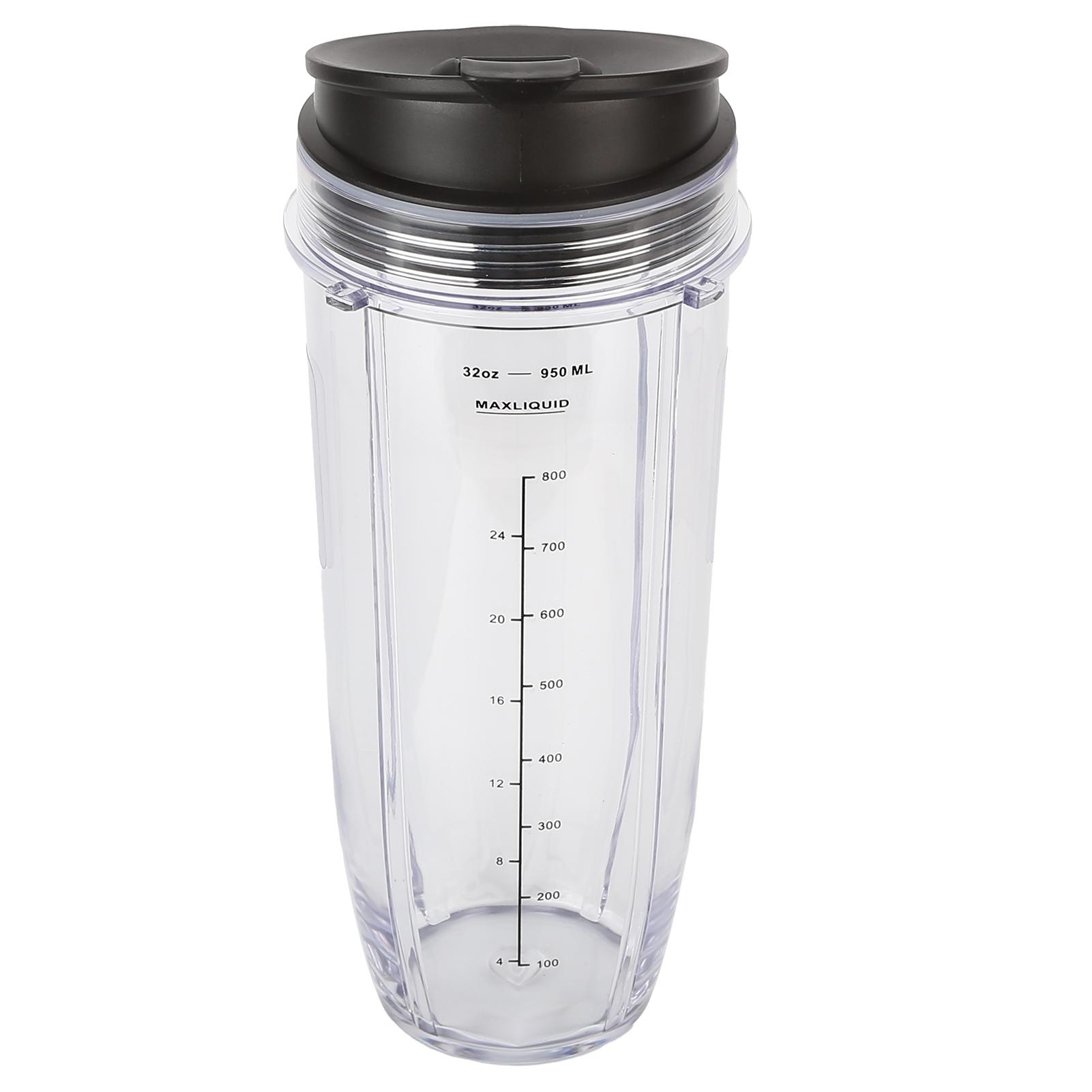 

Чаша-блендер 32 унции с крышкой, совместимая с блендером-соковыжималкой Nutri Ninja, аксессуары