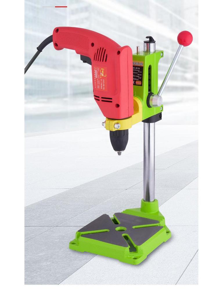 Compact Multifunctional Bench Drill Stand for Hand Drills - High Precision Workbench Fixture