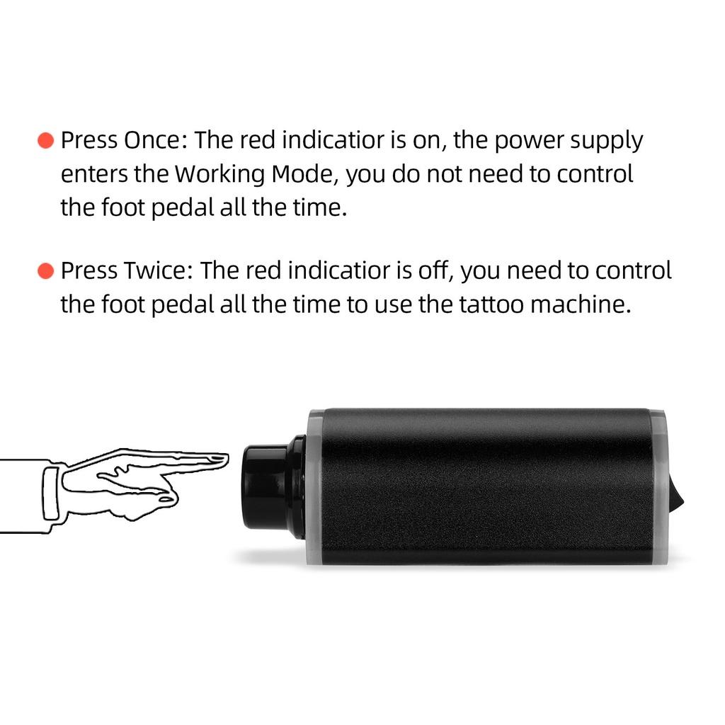 LED Tattoo Power Supply for All Coil & Rotary Tattoo Machine Pen Foot Pedal Dual Mode LCD Color Change with Voltage Permanent Makeup Tools