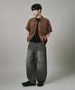 Beodeonteu Scratch Washed Balloon Denim Pants [Desert Black]