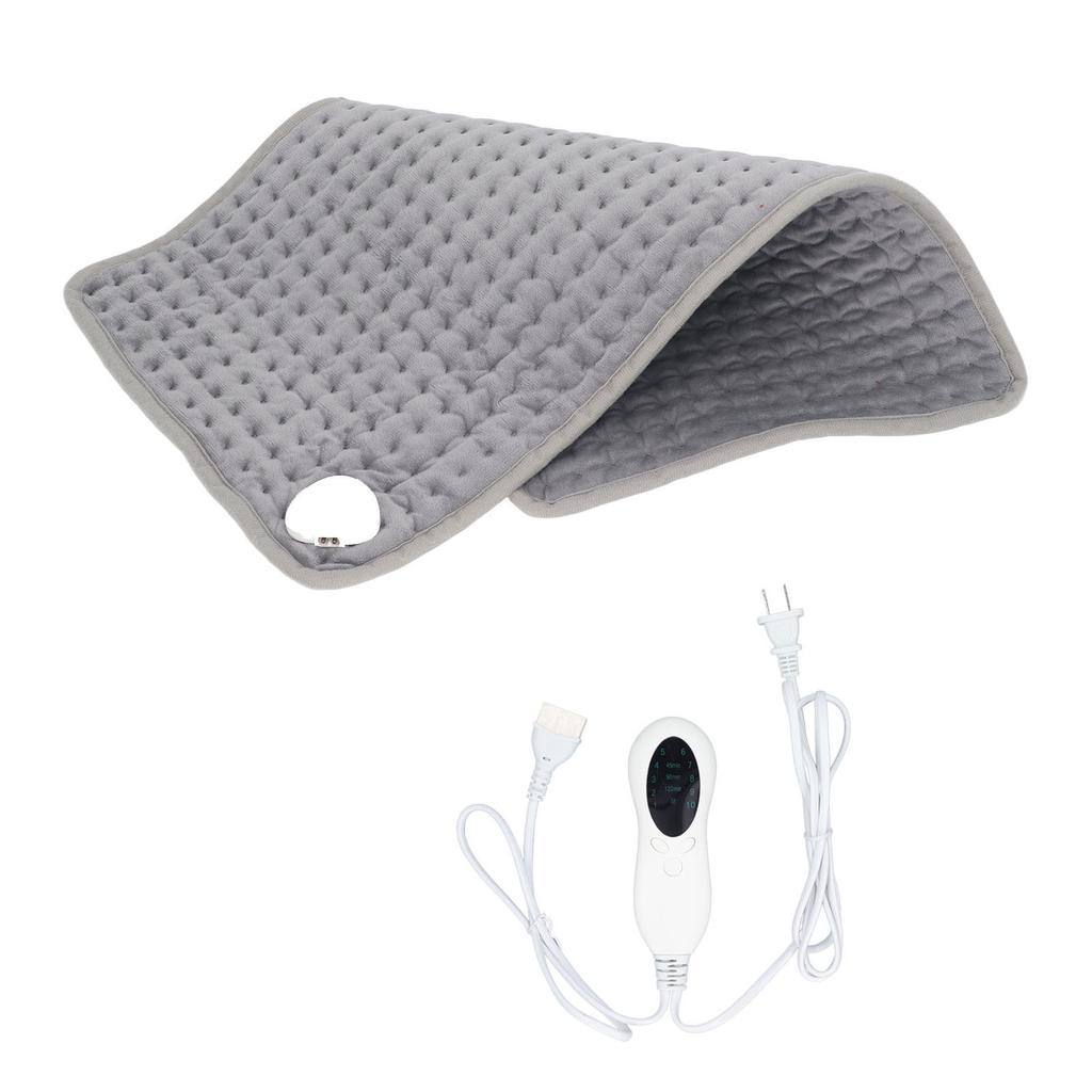 Electric Heating Pad 9 Temperature 4 Timing Keep Warm Soft Plush Heated Pad for Waist EU Plug