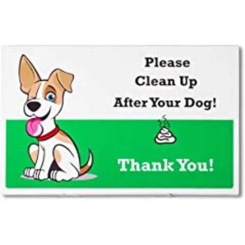 Please Be Respectful Sign  No Dog Pooping or Peeing  Durable Tin Yard Sign for Outdoor Use  Ideal for Home Decor Wall Decor P