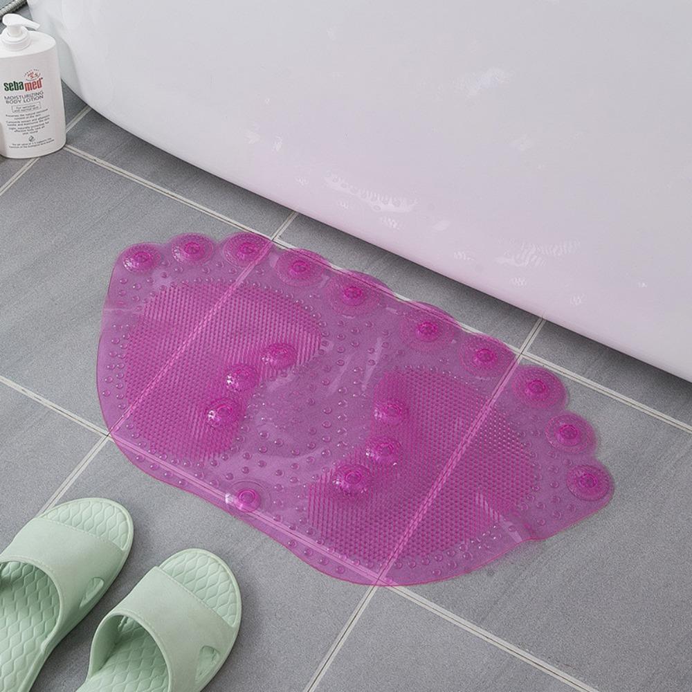 

Форма пальцев ног Коврик для ванной противоскользящий Присоска Коврик для массажа ванной Гибкий ковер для ванны Ванная розовый