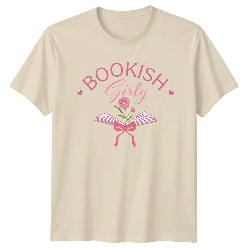 Bookish Girly Unisexs TShirt Cozy Reader Bookworm Birthday Gift For Her
